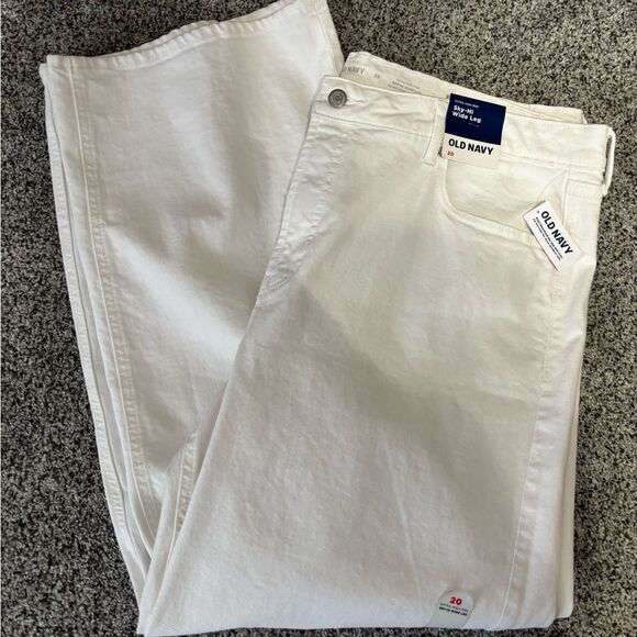 ❤️Old Navy Sky-Hi Wide Leg Plus Size Jeans - Picture 1 of 8